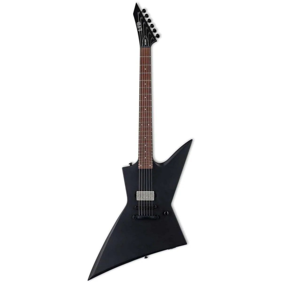 ESP LTD EX-201 BLKS E-Gitarre, Set-Neck Bauweise, Mahagoni Korpus, 24 Bünde