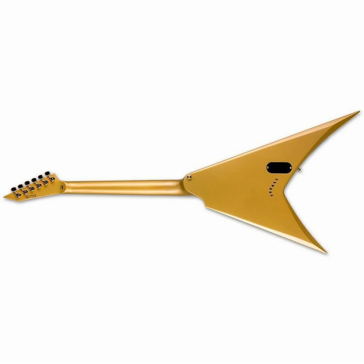 ESP LTD KH-V MGO E-Gitarre, Metallic Gold, EMG Tonabnehmer, durchgehender Hals 3