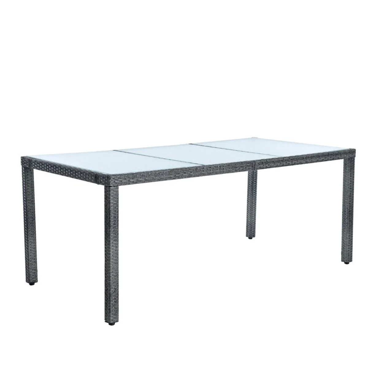 ESTEXO Sitzgruppe Polyrattan, für 8 Personen, anthrazit 2