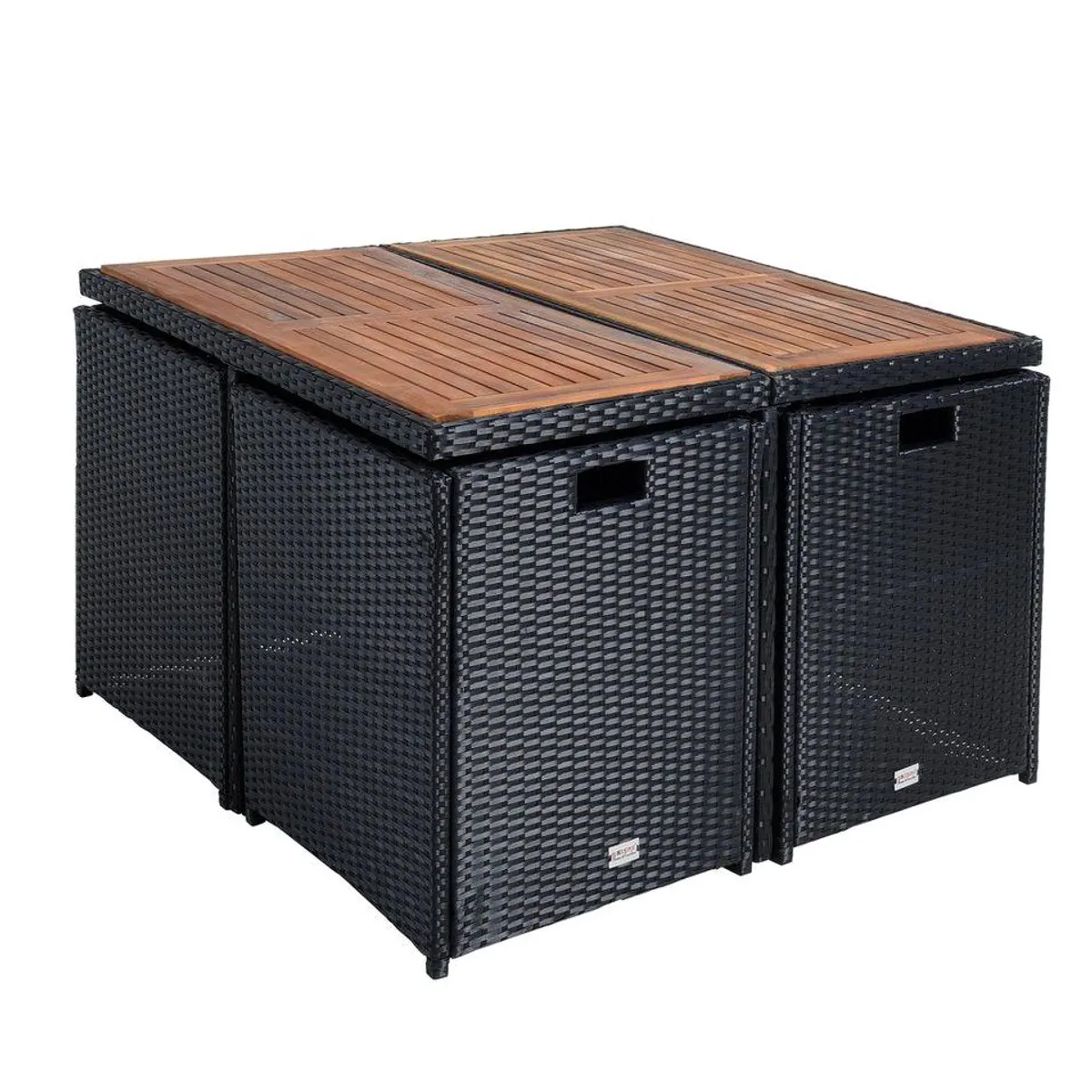 ESTEXO Gartenset Polyrattan, platzsparend, bequem, für 8 Personen 2