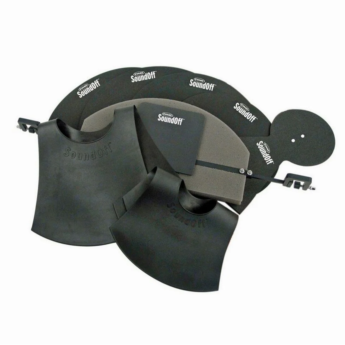 Evans SoundOff Drum Mute Fusion, komplettes Set für leises Üben 2