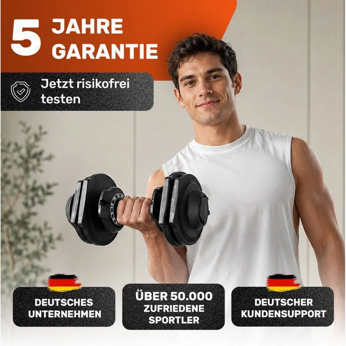 EVERLEVEN Hantel-Set Verstellbare Kurzhanteln, bis 16 Gewichtseinstellungen 4