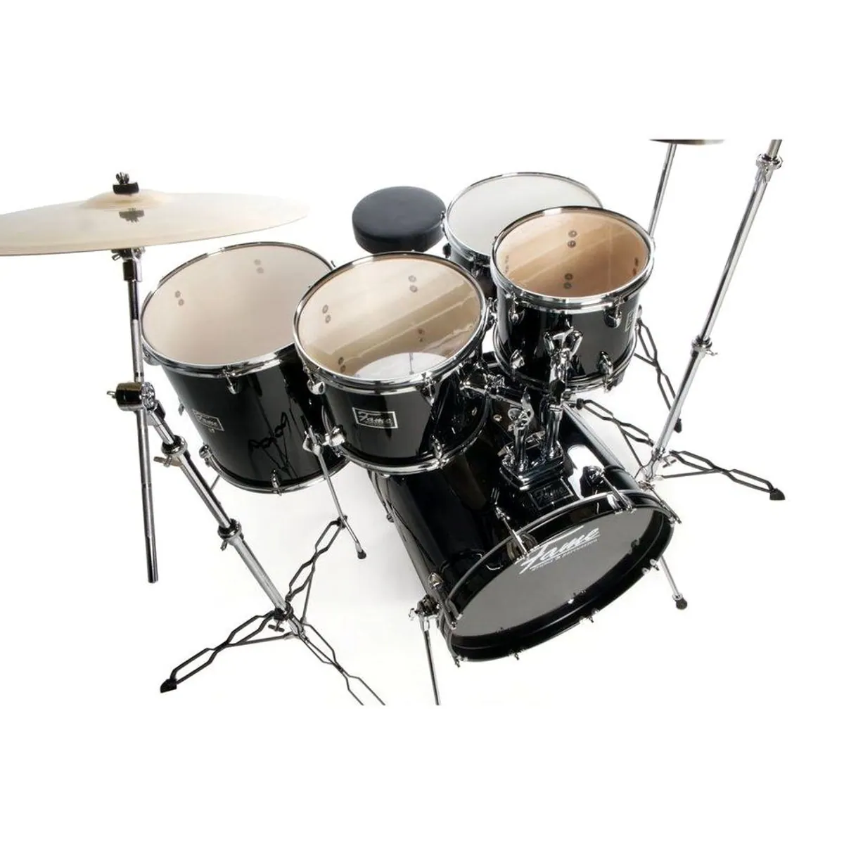 FAME FG22B-BK First Gig Rock Set, Komplettset für Einsteiger, inkl. Becken und Hardware 4