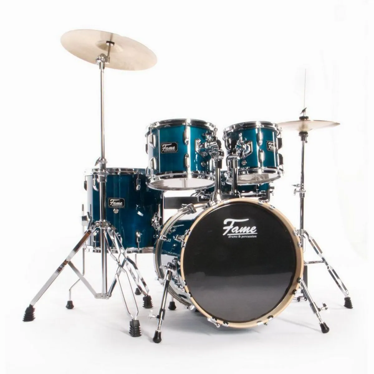 FAME Jungle Set Ahorn Schlagzeug, 16 Zoll Bassdrum, inklusive Zubehör 2