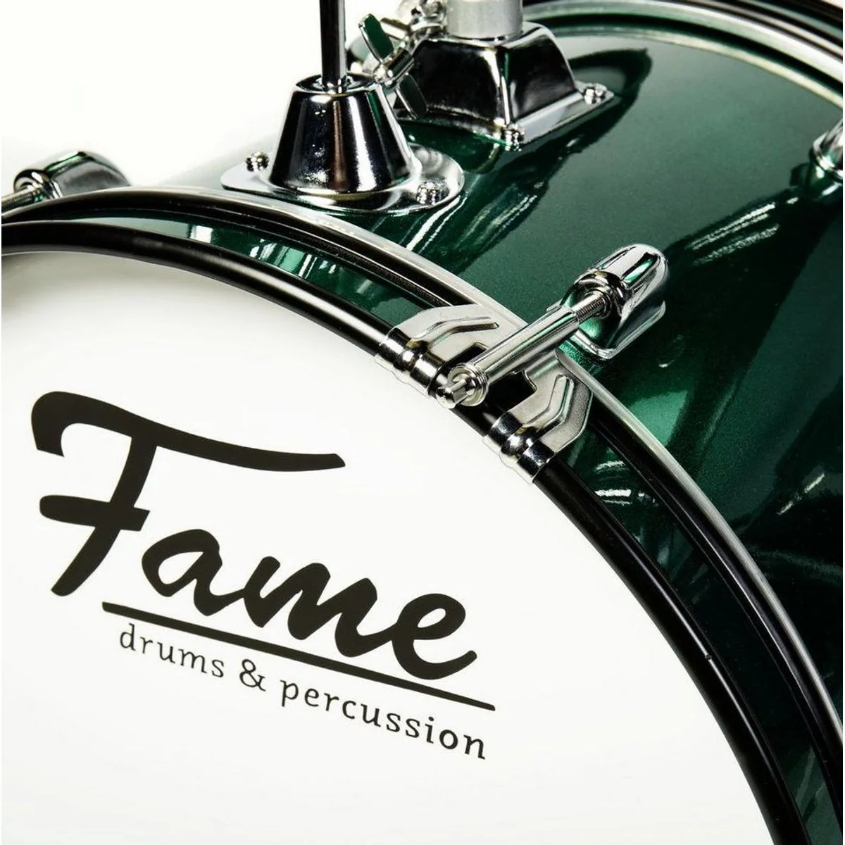 FAME Junior Drumset Green Luis, ideal für Kinder, vielseitig einstellbar, cooles Design 4