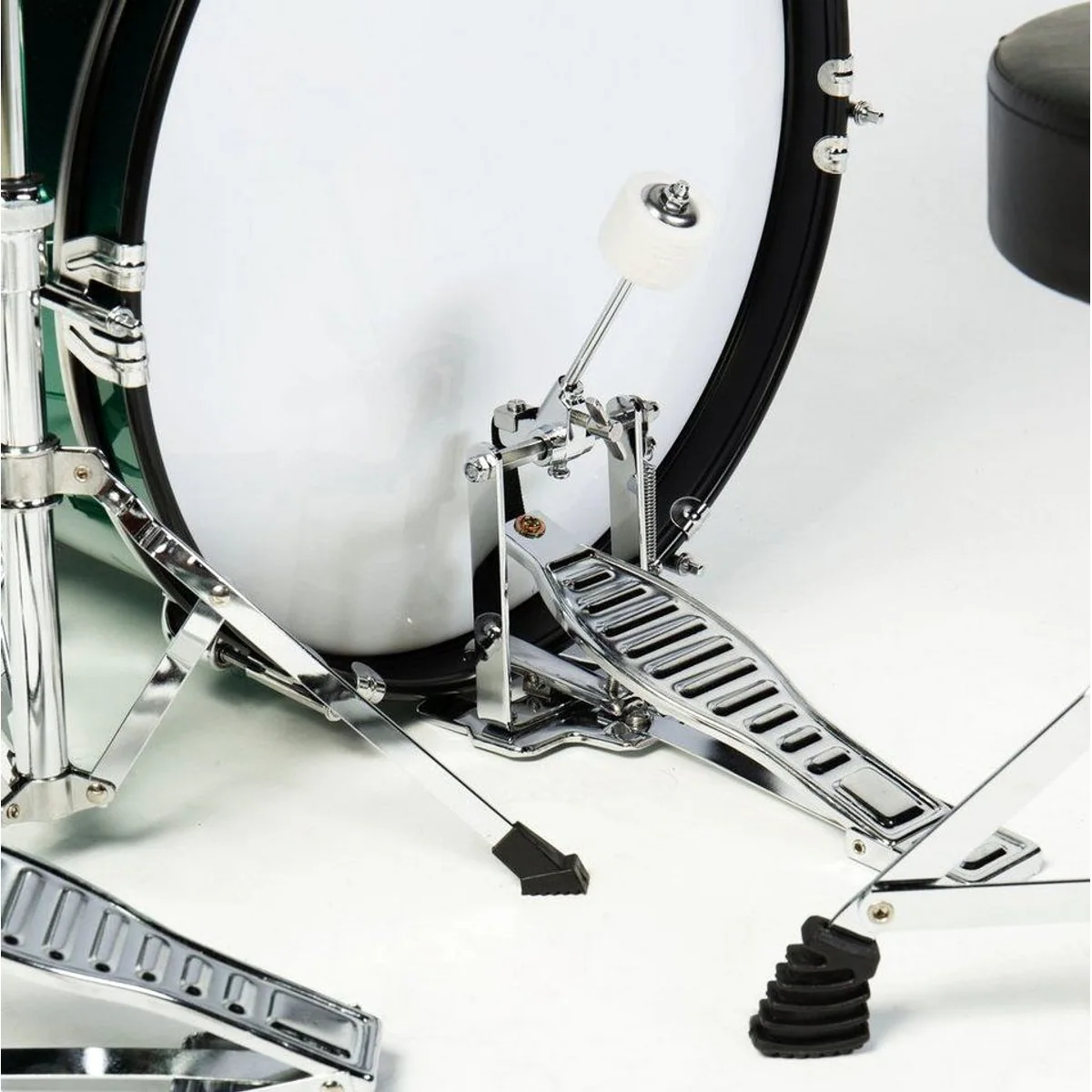 FAME Junior Drumset Green Luis, ideal für Kinder, vielseitig einstellbar, cooles Design 5