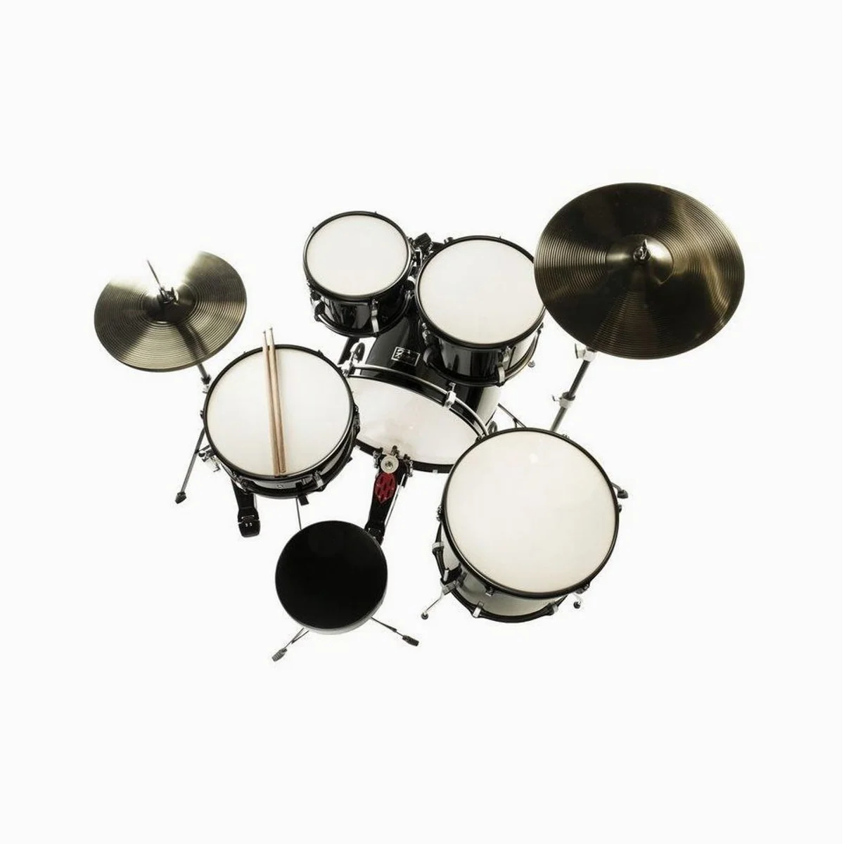 FAME FS22B First Step Rock Set, Komplettes Drum-Set, Hochwertiges Mischholz, Inklusive Hardware und Becken 2
