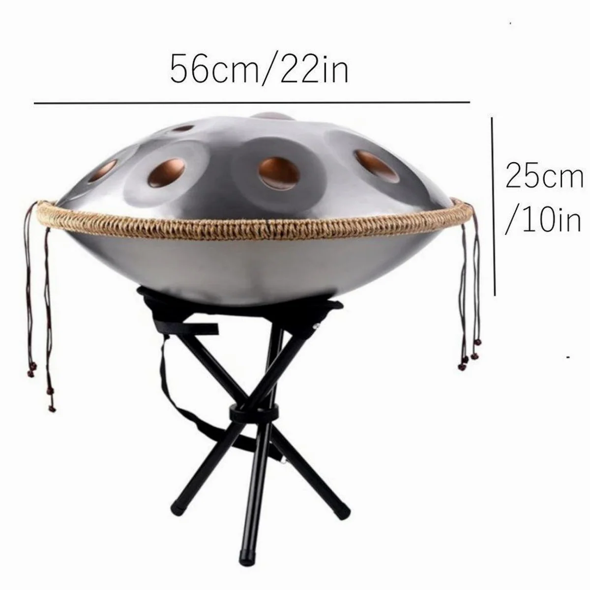 FANNOU Handpan Stahltrommel 10 Töne, handgehämmert, vielseitig einsetzbar 3