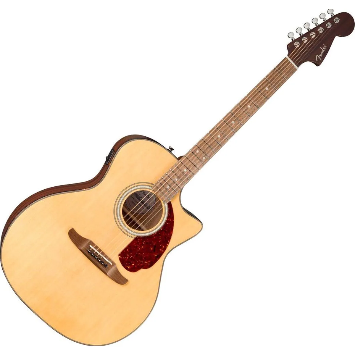 Fender California Deluxe Newporter, Akustikgitarre mit Tonabnehmer, vielseitiger Klang