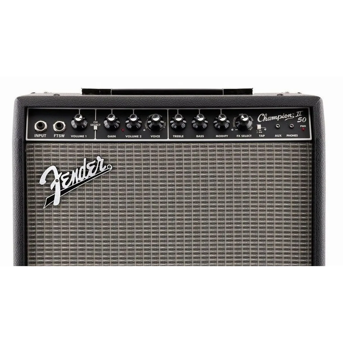 Fender Champion II 50 E-Gitarre Verstärker, vielseitig, 50 Watt, 12" Lautsprecher 4