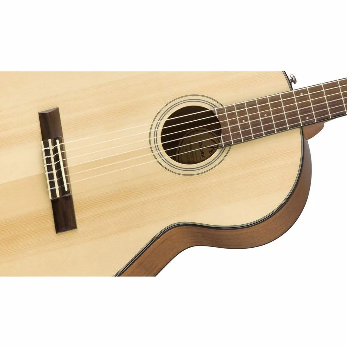 Fender CN-60S Natural Konzertgitarre, 4/4 Größe, massiver Fichtendecke, Easy-to-Play Halsprofil 4