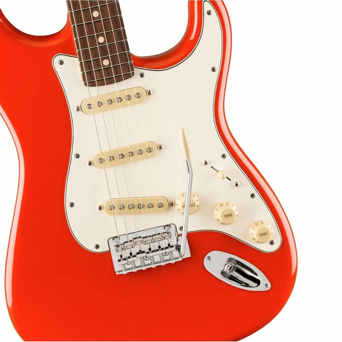Fender Player II Stratocaster RW Coral Red, ergonomisches Design, vielseitiger Klang 3