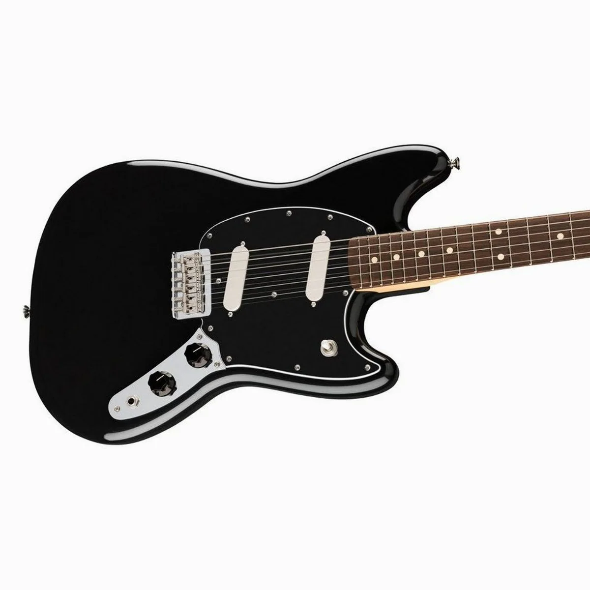 Fender Player II Mustang RW Black, Offset-Korpus, Alnico V Tonabnehmer — E-Gitarre 4