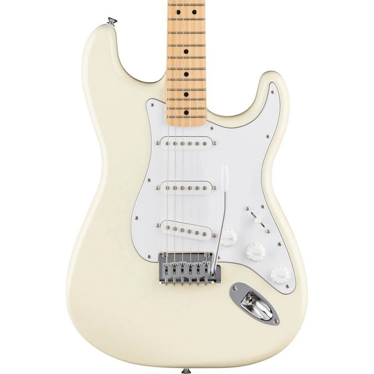 Fender Standard Stratocaster MN Olympic White, Pappel-Korpus, Ahorn-Hals, 3 Single Coils 3