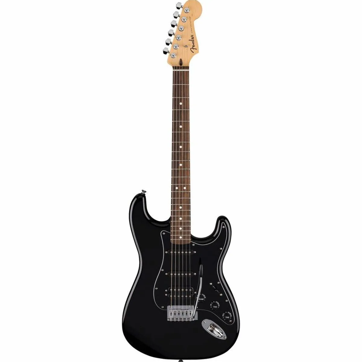 Fender Standard Stratocaster HSS LRL Black, vielseitige E-Gitarre mit klassischem Sound