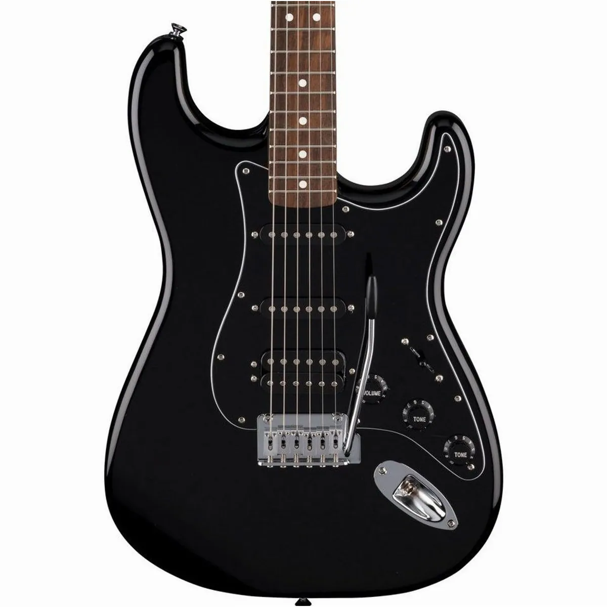 Fender Standard Stratocaster HSS LRL Black, vielseitige E-Gitarre mit klassischem Sound 3