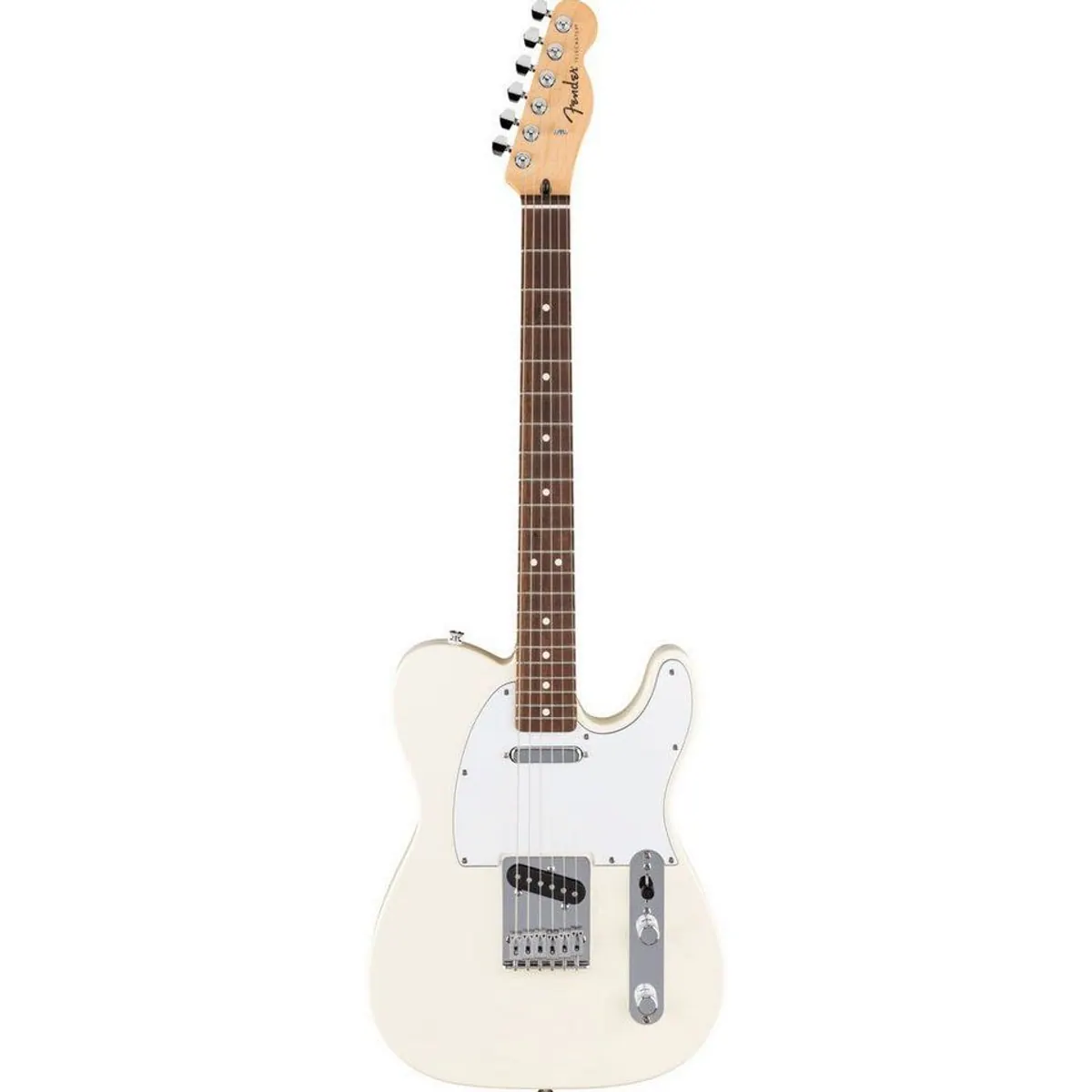 Fender Standard Telecaster LRL Olympic White, Pappel-Korpus, geschraubter Ahorn-Hals