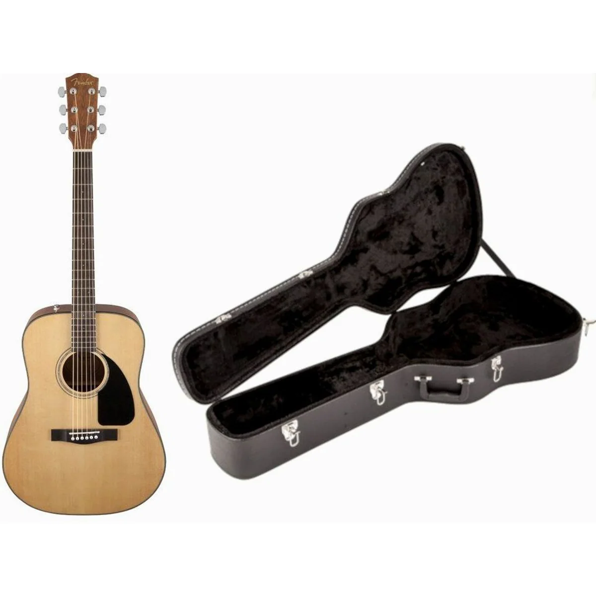 Fender CD-60 Dreadnought Westerngitarre, ausgewogener Klang, inklusive Koffer