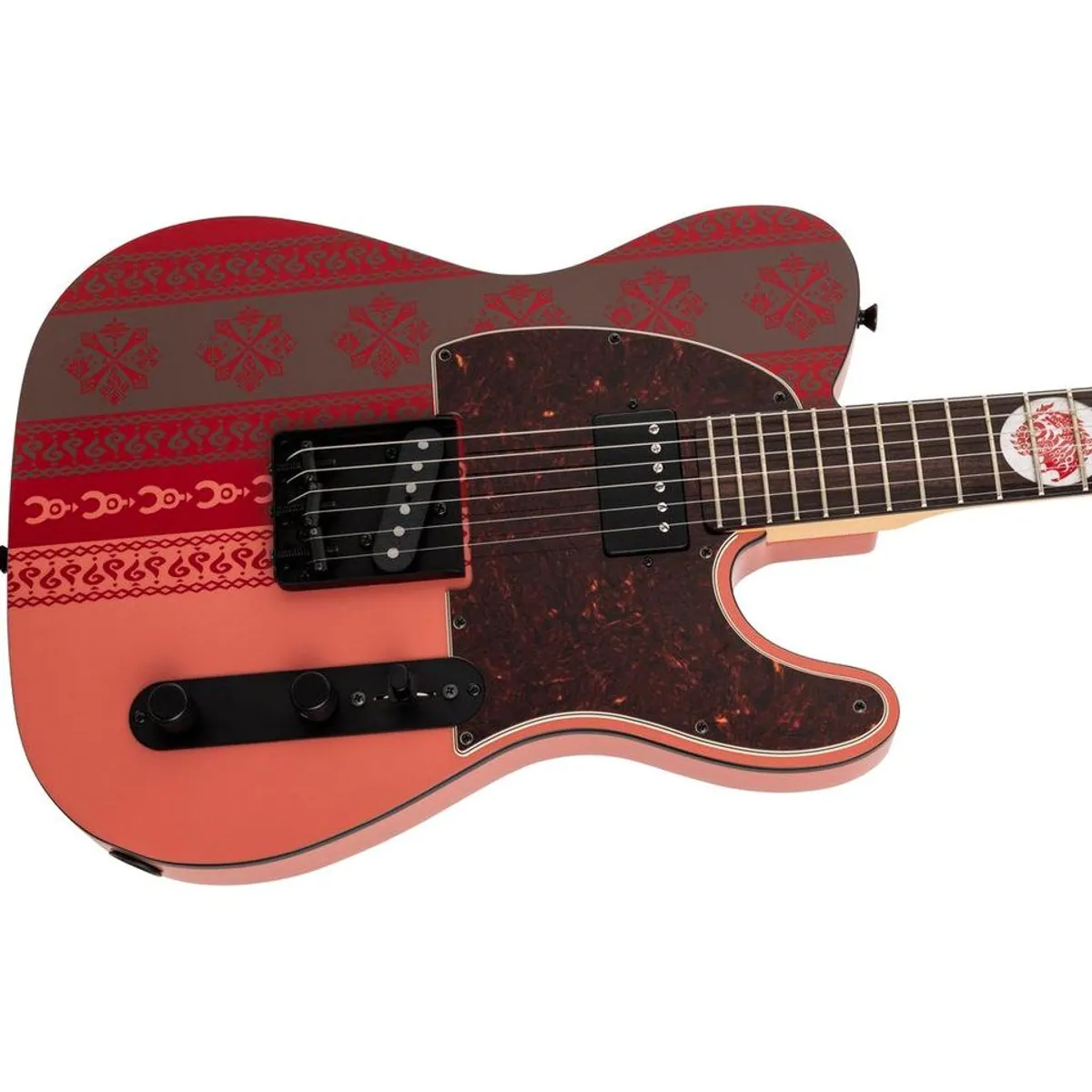 Fender Monster Hunter Rathalos Telecaster, limitiert, einzigartiges Design, hervorragender Sound 4