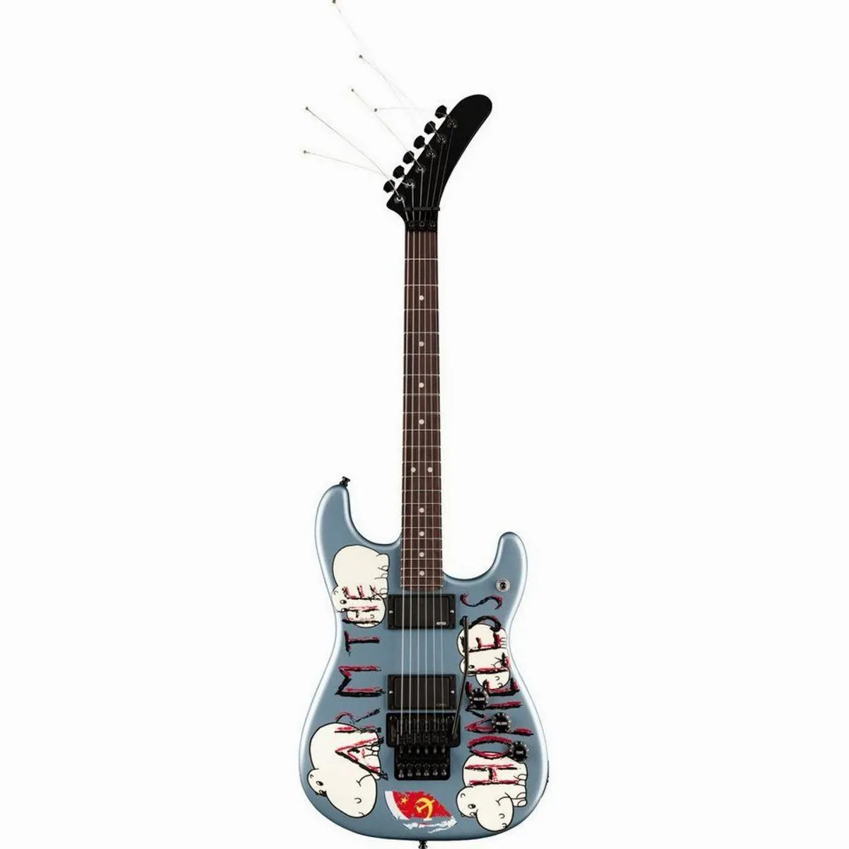 Fender Tom Morello Arm the Homeless E-Gitarre, Signature Modell, Blue Ice Metallic