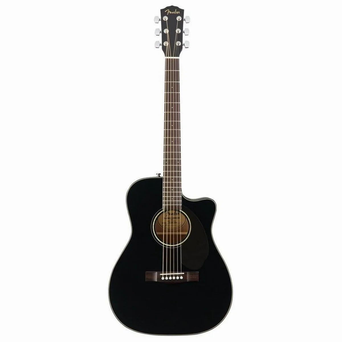 Fender CC-60SCE Black Westerngitarre, kompakt, druckvoller Sound, Cutaway