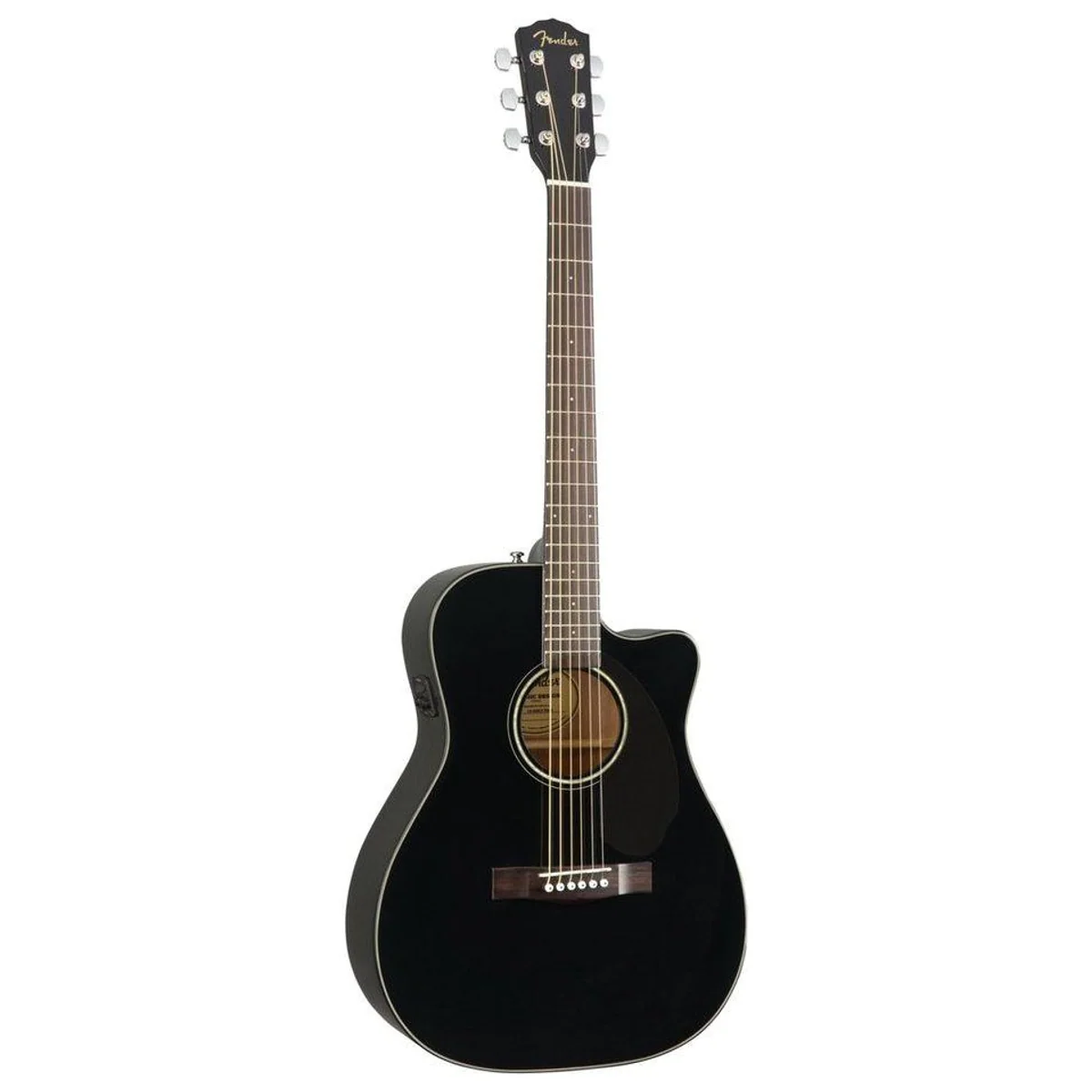 Fender CC-60SCE Black Westerngitarre, kompakt, druckvoller Sound, Cutaway 3
