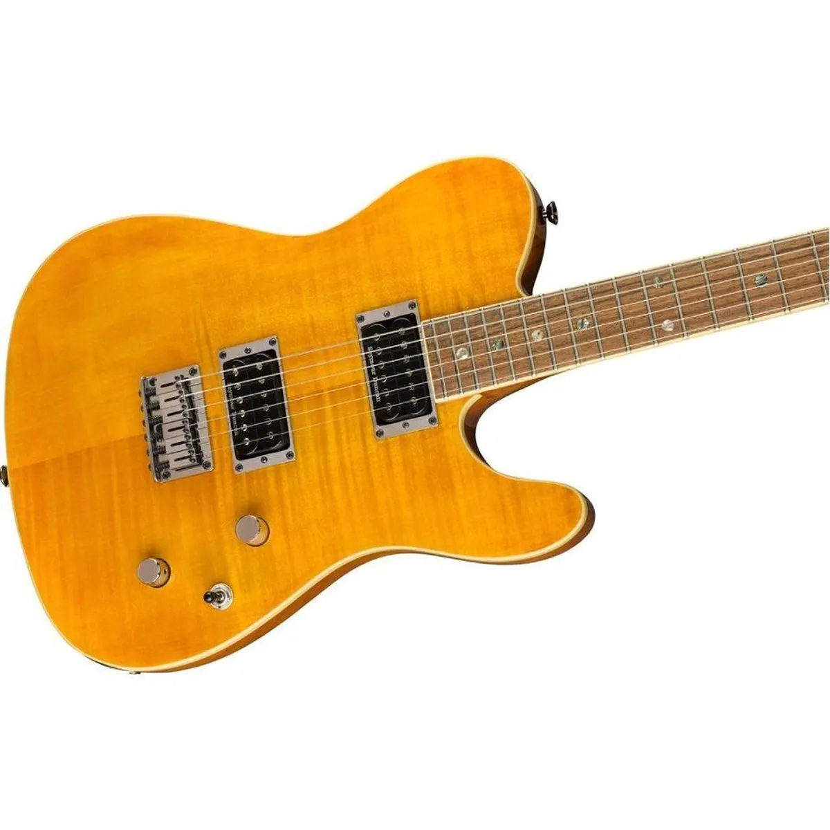 Fender Custom Telecaster FMT HH Amber, Mahagoni-Korpus, Seymour Duncan Tonabnehmer 3