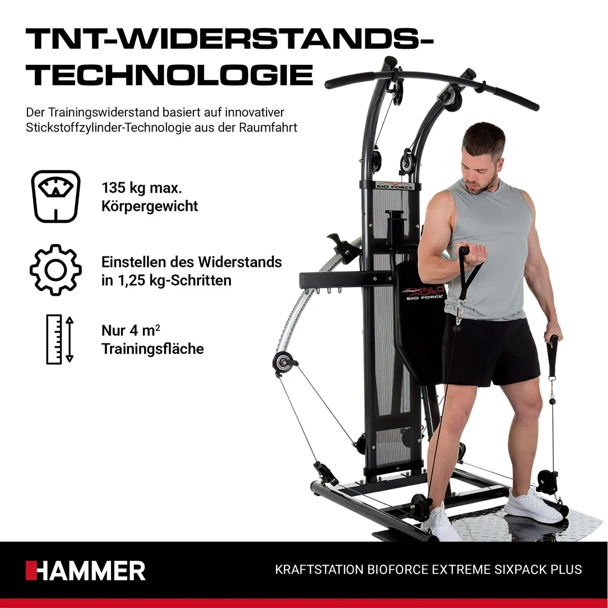 Finnlo Bio Force Extreme Fitnessstation, 100+ Übungen, 125 kg Widerstand 2