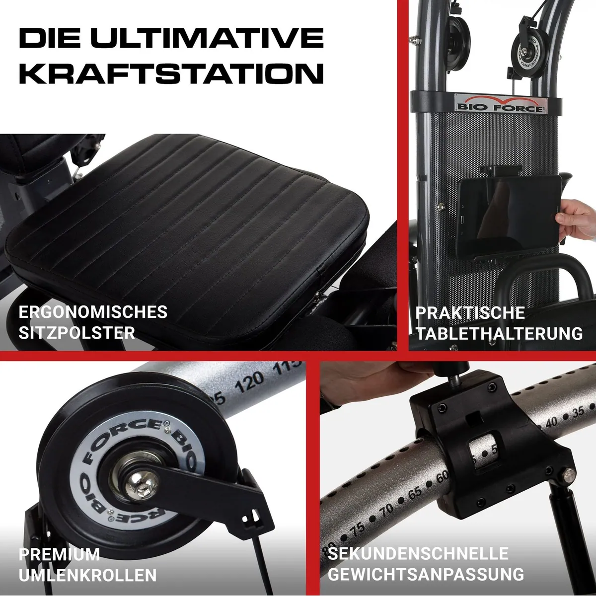 Finnlo Bio Force Extreme Fitnessstation, 100+ Übungen, 125 kg Widerstand 3