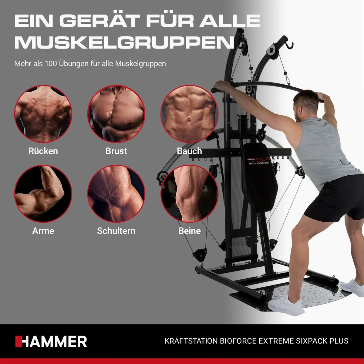 Finnlo Bio Force Extreme Fitnessstation, 100+ Übungen, 125 kg Widerstand 4