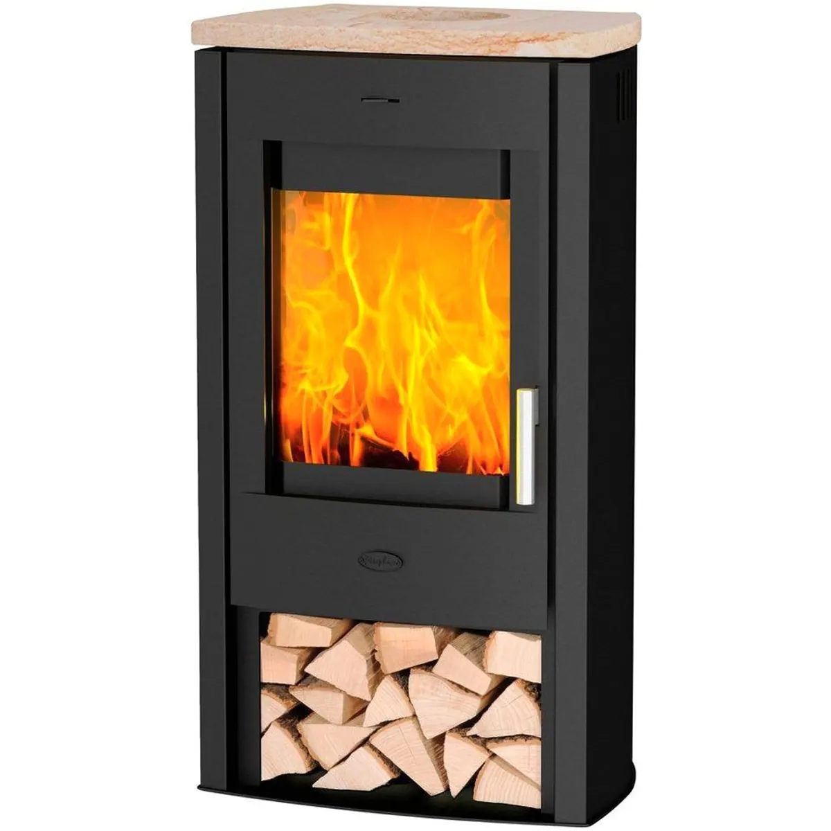 Fireplace Tuvalu Kaminofen, 6,2 kW, elegantes Design mit Naturstein