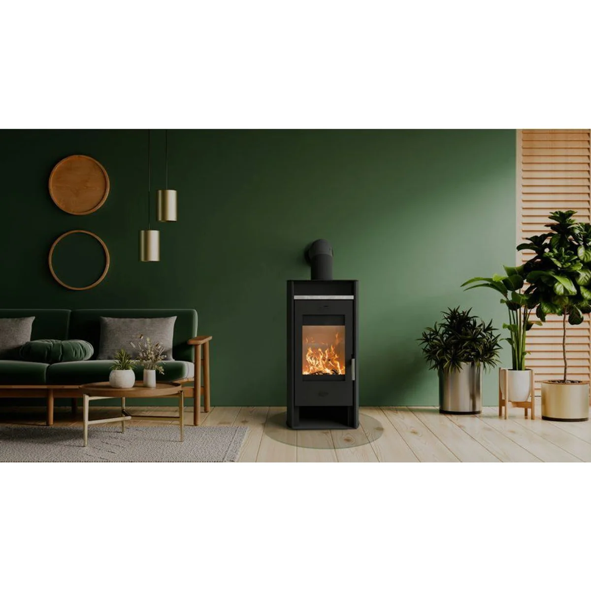 Fireplace Santa Fe Kaminofen, 6,5 kW, elegantes Design und Warmhaltefach 2