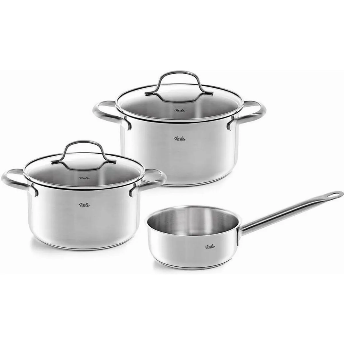 Fissler Topf-Set San Francisco, Edelstahl 18/10, 3-teilig, spülmaschinengeeignet