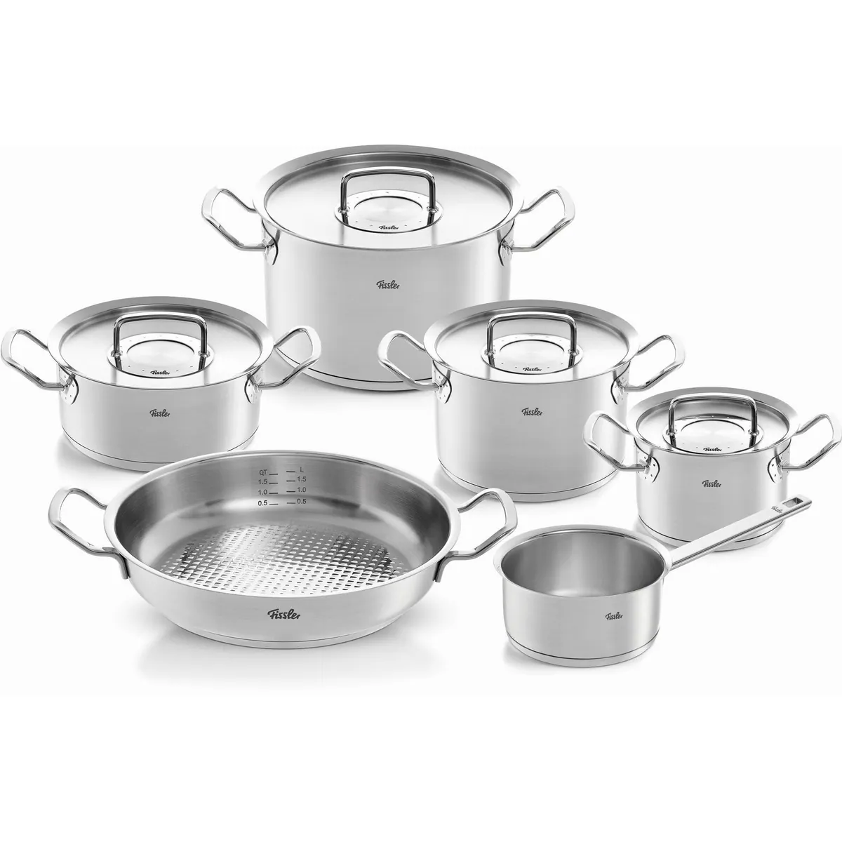 Fissler Original-Profi Collection Topf-Set, 6-teilig, Edelstahl 18/10, induktionsgeeignet