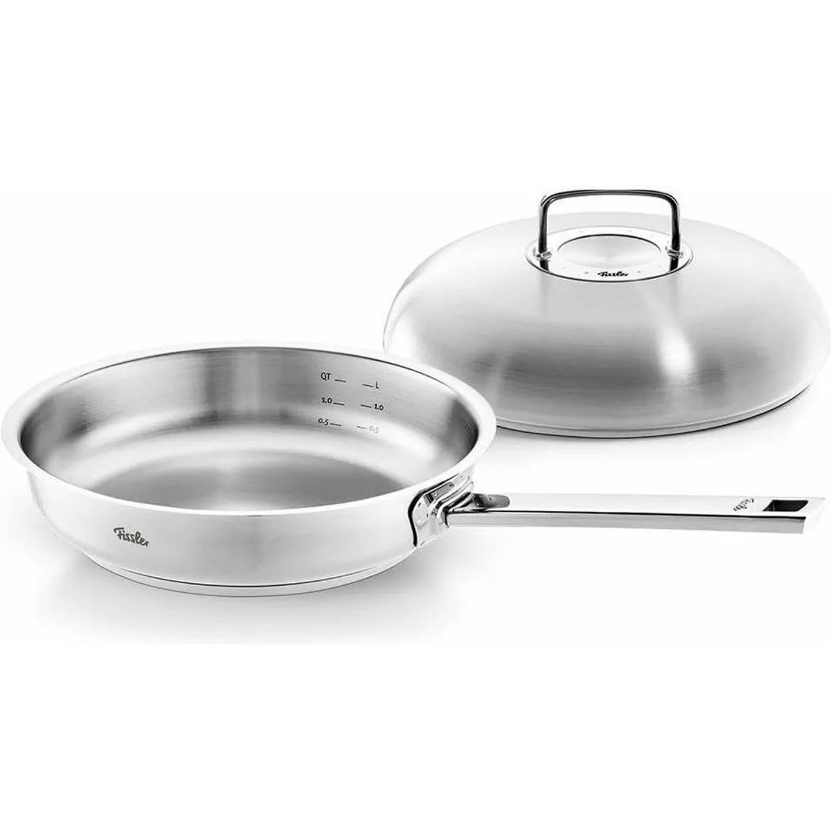 Fissler Original-Profi Collection Bratpfanne 28cm, Edelstahl, Hochraumdeckel, CookStar Boden