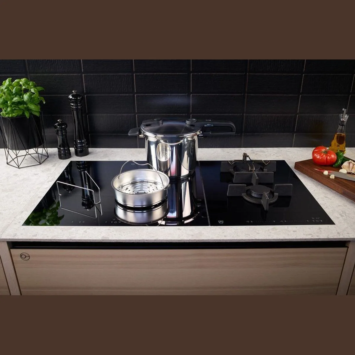Fissler Vitaquick Schnellkochtopf, 2-tlg. Set mit Dünsteinsatz, 4,5/6 Liter 3