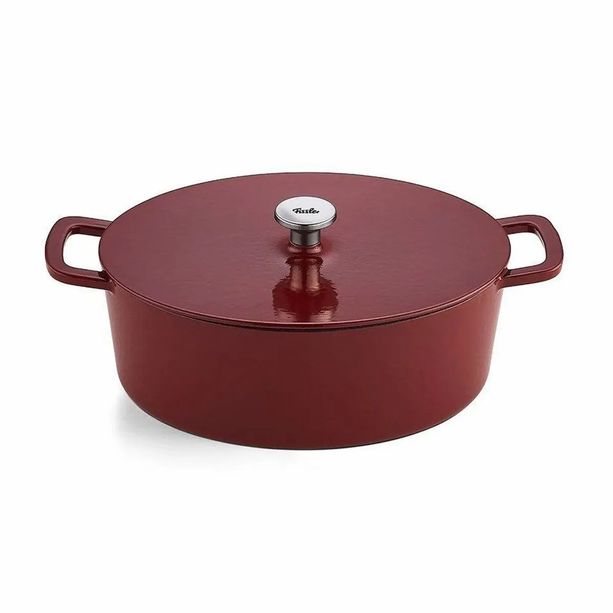 Fissler Moments Collection Gusseisen Bräter, oval 33 cm, hitzebeständig bis 250°