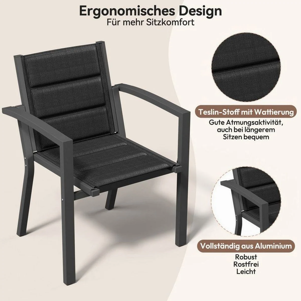 Furnicopia Garten-Essgruppe, ausziehbarer Tisch & Stühle für 4–8 Personen 4