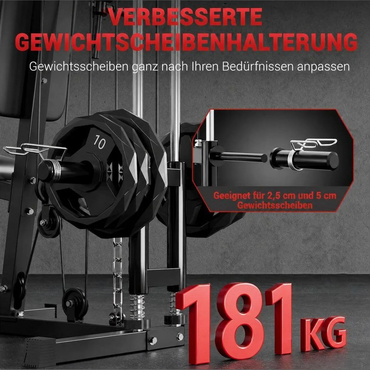 GarveeMore Kraftstation, 7-in-1 Multifunktionsgerät für Zuhause, Freigewichts-Design 5