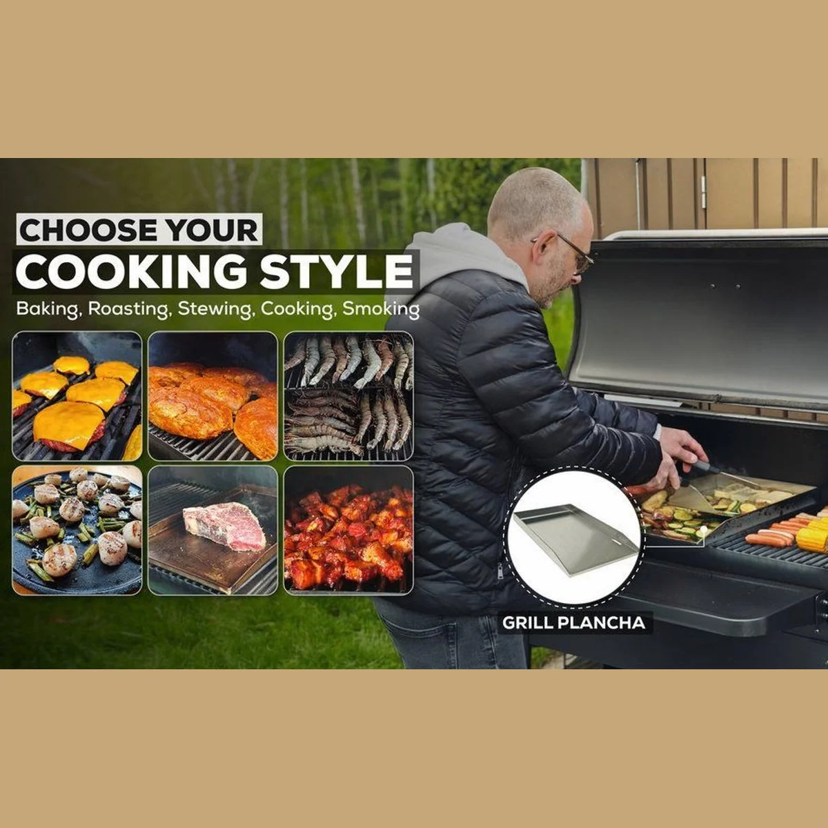 geda grill ODIN 65 Pelletgrill, WLAN-Steuerung, Direct Fire System, große Grillfläche 3
