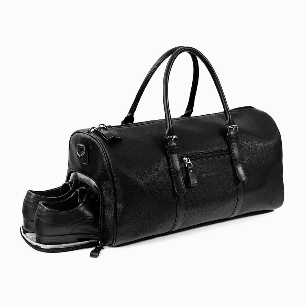 Gentlemen's Weekender Reisetasche, separates Schuhfach, geräumig, vegan 4