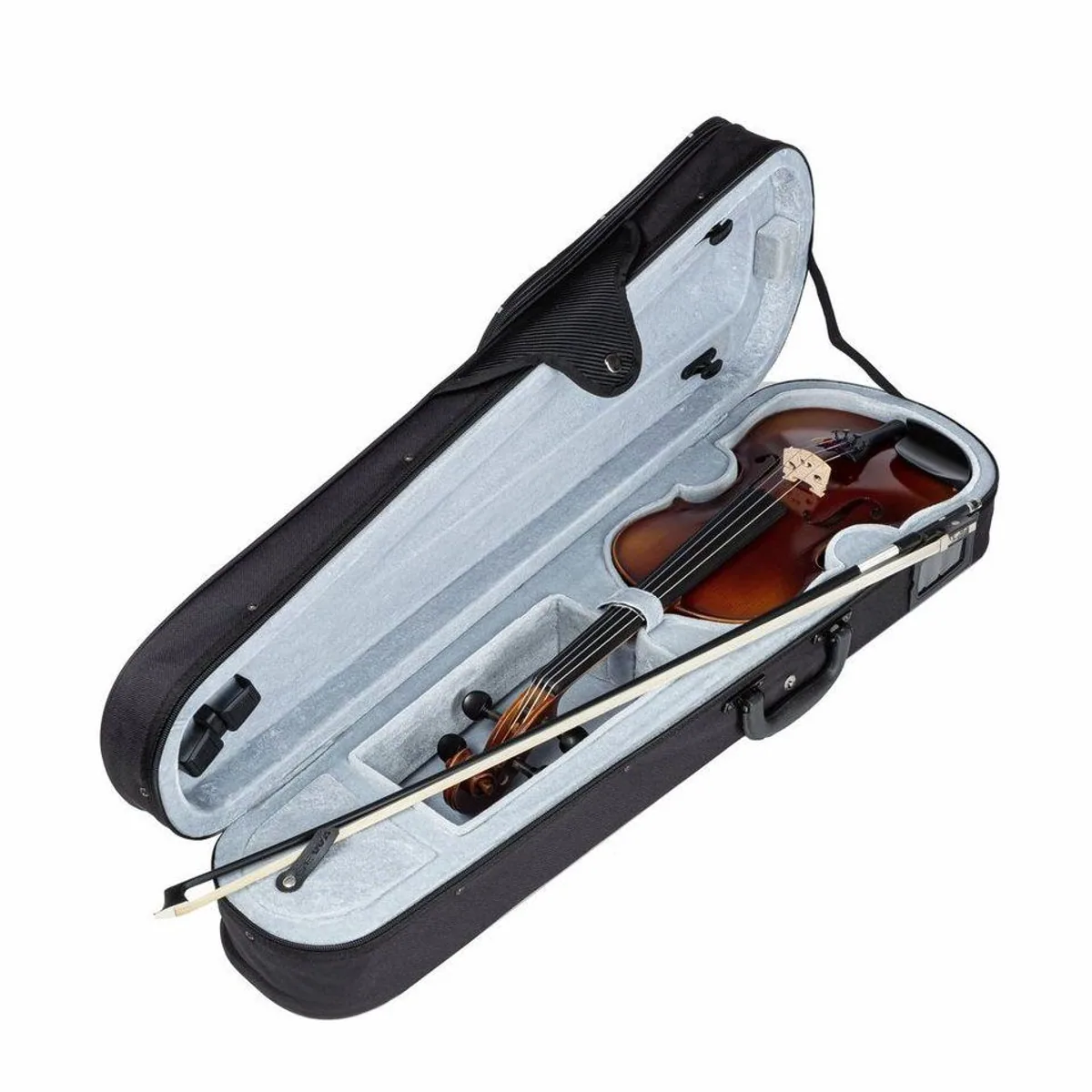 Gewa Allegro 4/4 Violine, massiver Ahorn, Carbon-Bogen, Softcase