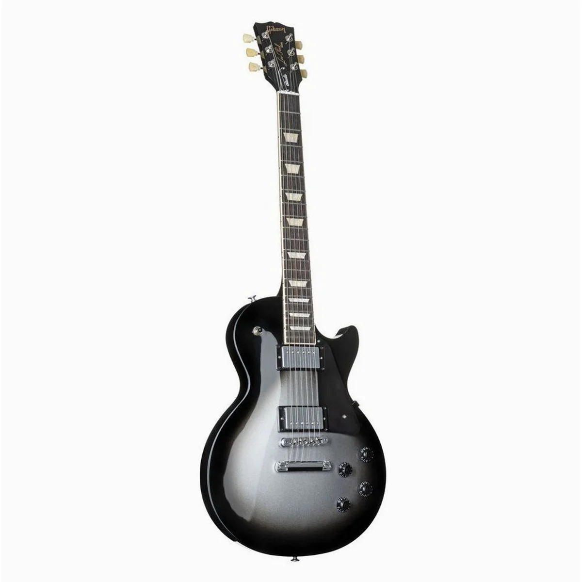 Gibson Les Paul Studio Silverburst E-Gitarre, Mahagoni-Korpus, Burstbucker Pro Humbucker