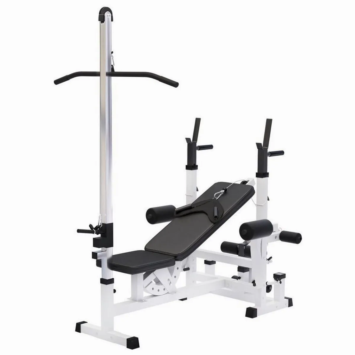 GORILLA SPORTS Kraftstation Universal, inkl. Latzug — vielseitig, belastbar, ergonomisch