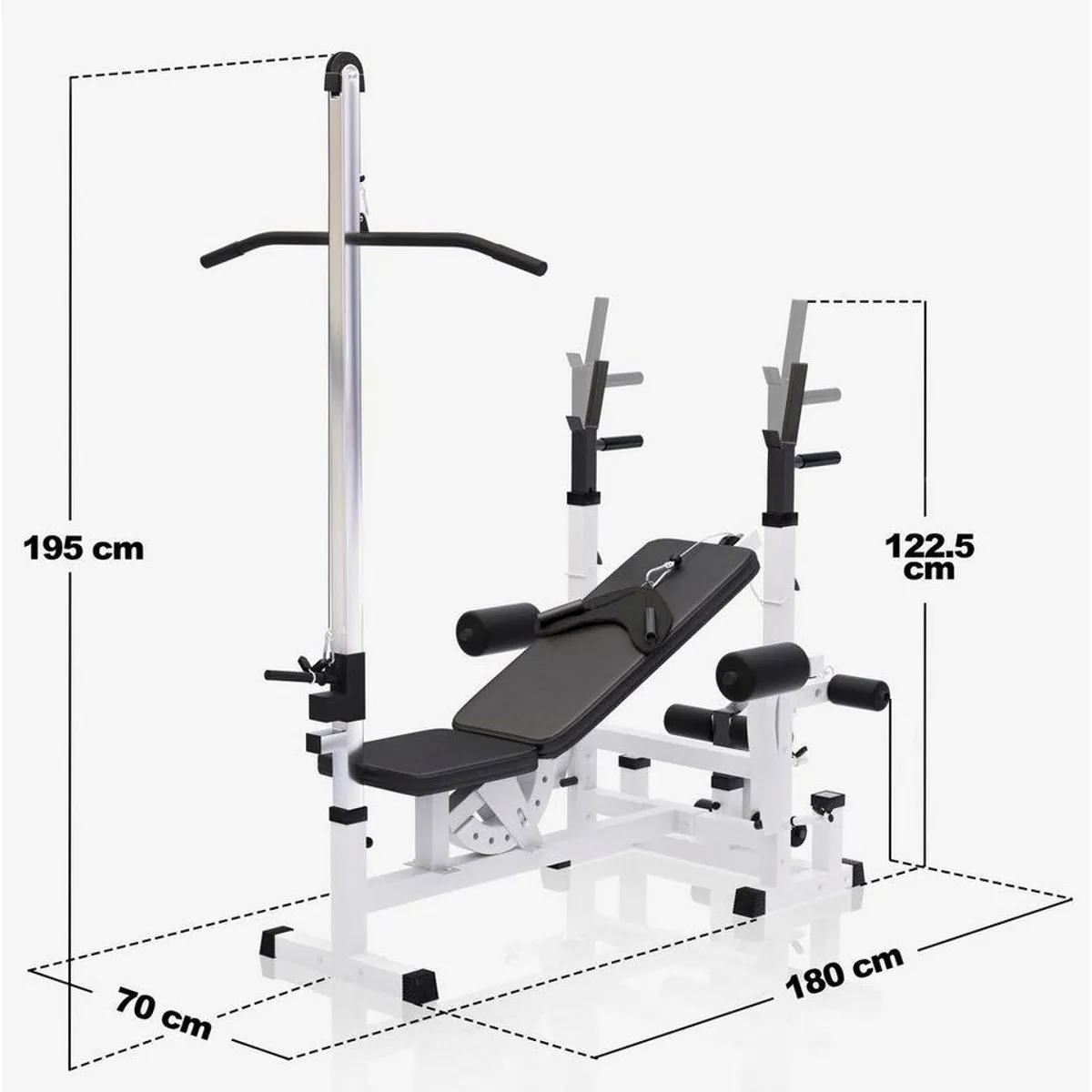 GORILLA SPORTS Kraftstation Universal, inkl. Latzug — vielseitig, belastbar, ergonomisch 2