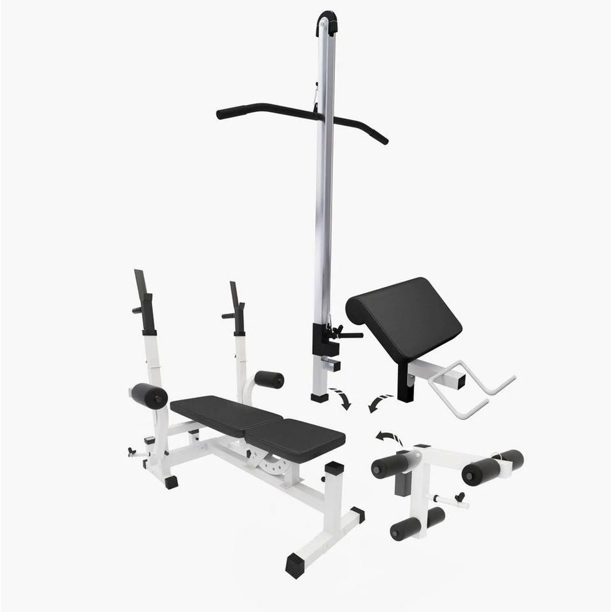 GORILLA SPORTS Kraftstation Universal, inkl. Latzug — vielseitig, belastbar, ergonomisch 3