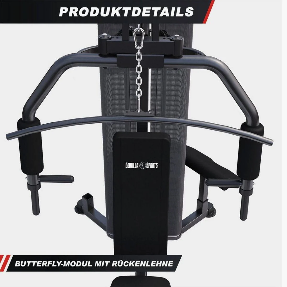 GORILLA SPORTS Kraftstation Home Gym, vielseitig, stabil, platzsparend 3