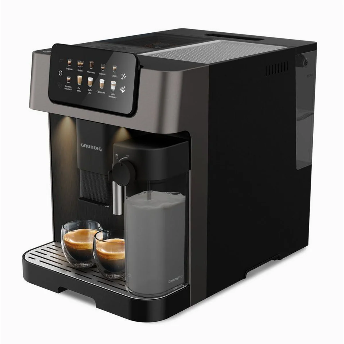 Grundig KVA 7230 Kaffeevollautomat, 19 Bar Druck, GrindPro & CreamyPro System 3