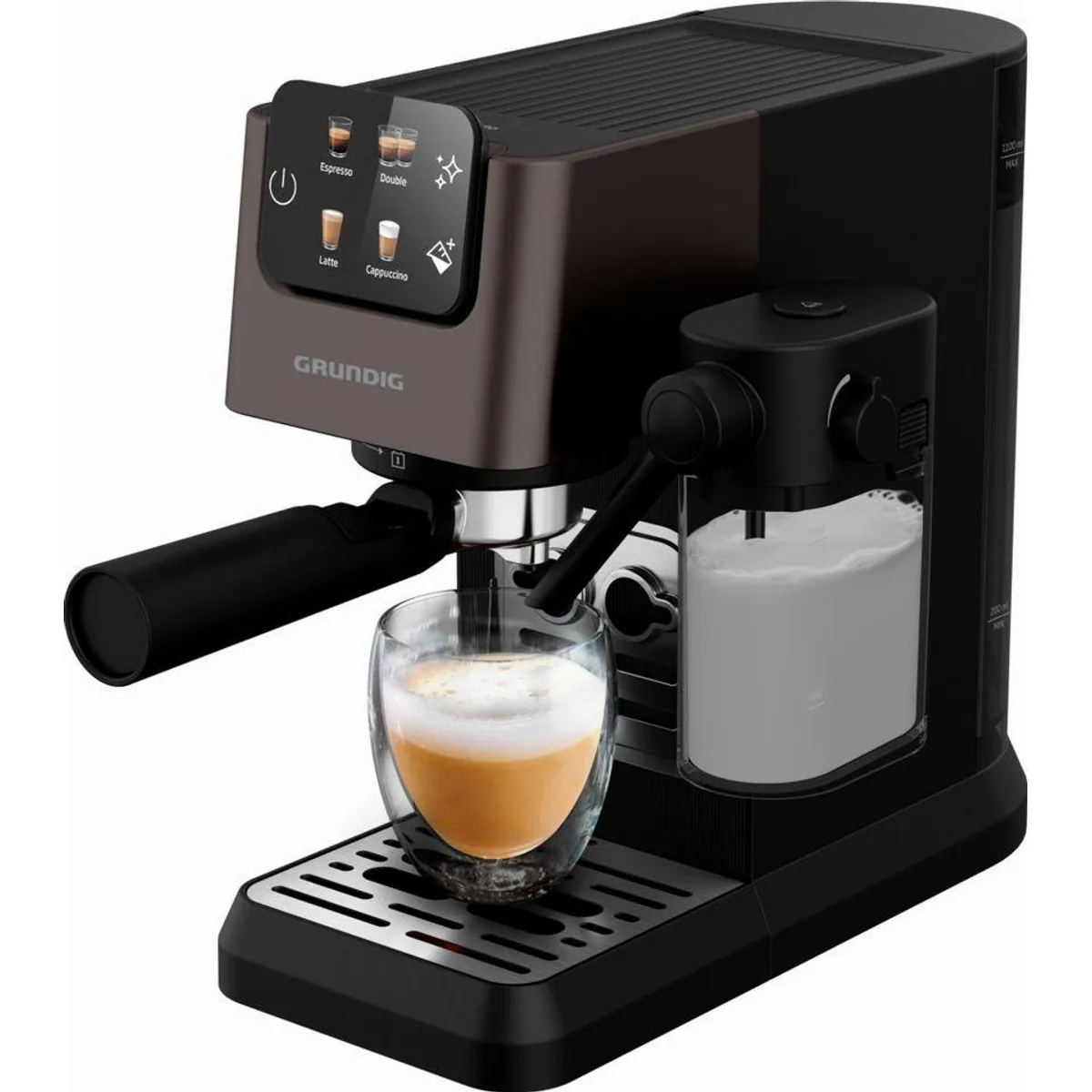 Grundig KSM 5330 Espressomaschine, 15 Bar Druck, Touch-Display