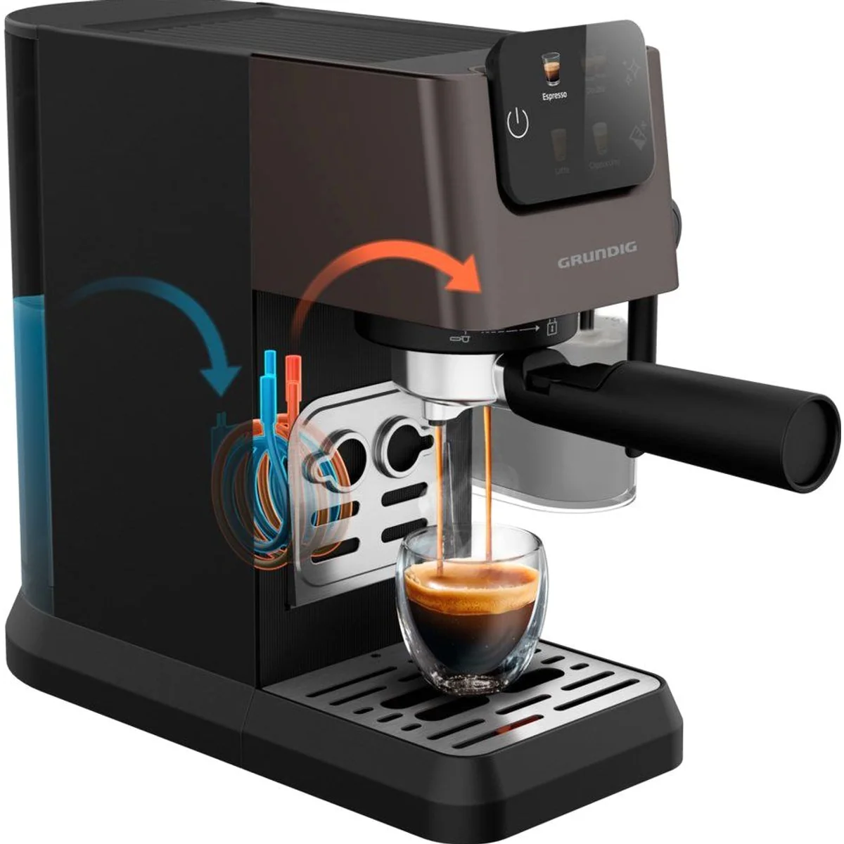 Grundig KSM 5330 Espressomaschine, 15 Bar Druck, Touch-Display 5